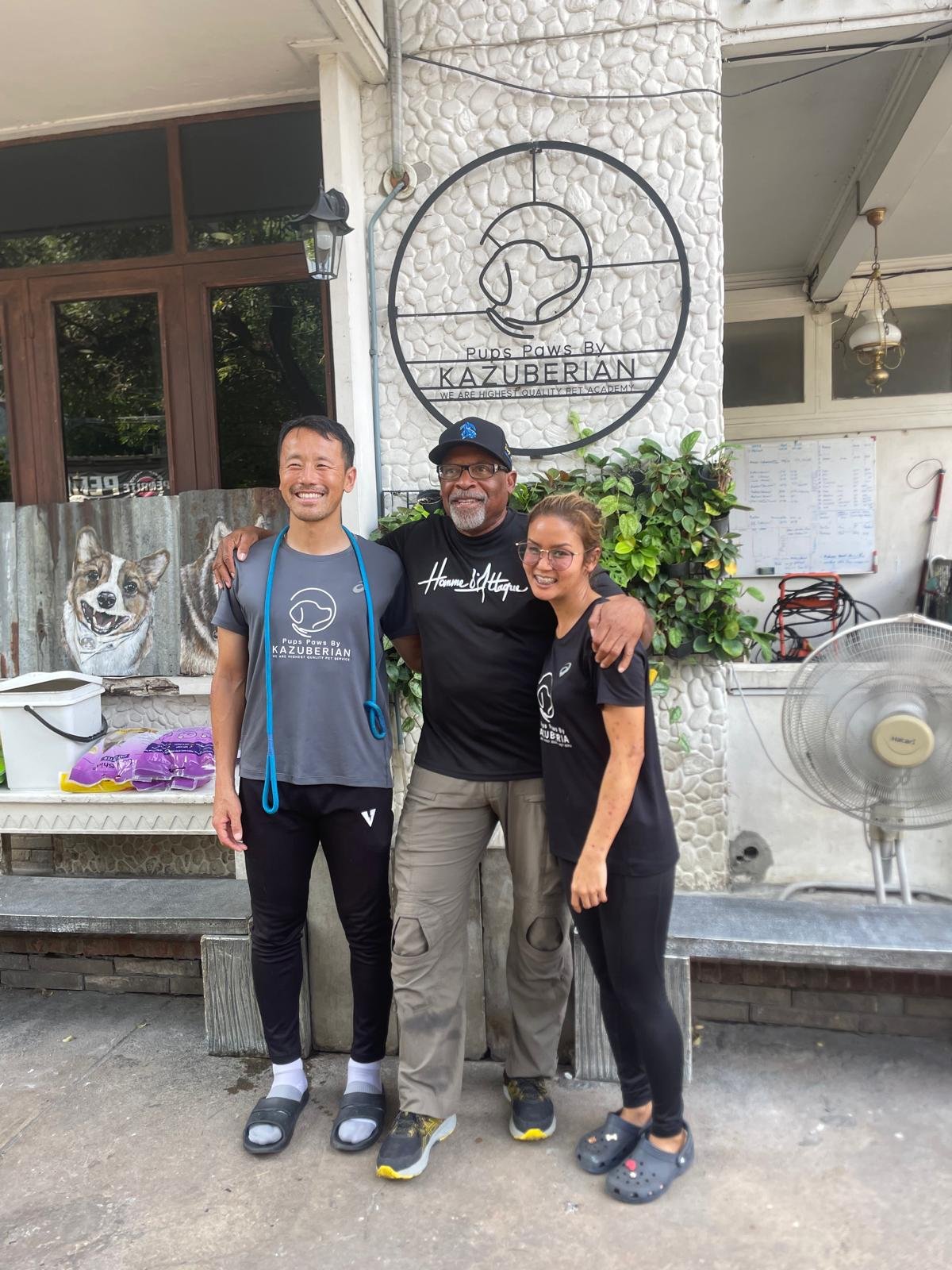 Daryl Young training with team in Bangkok, Thailand